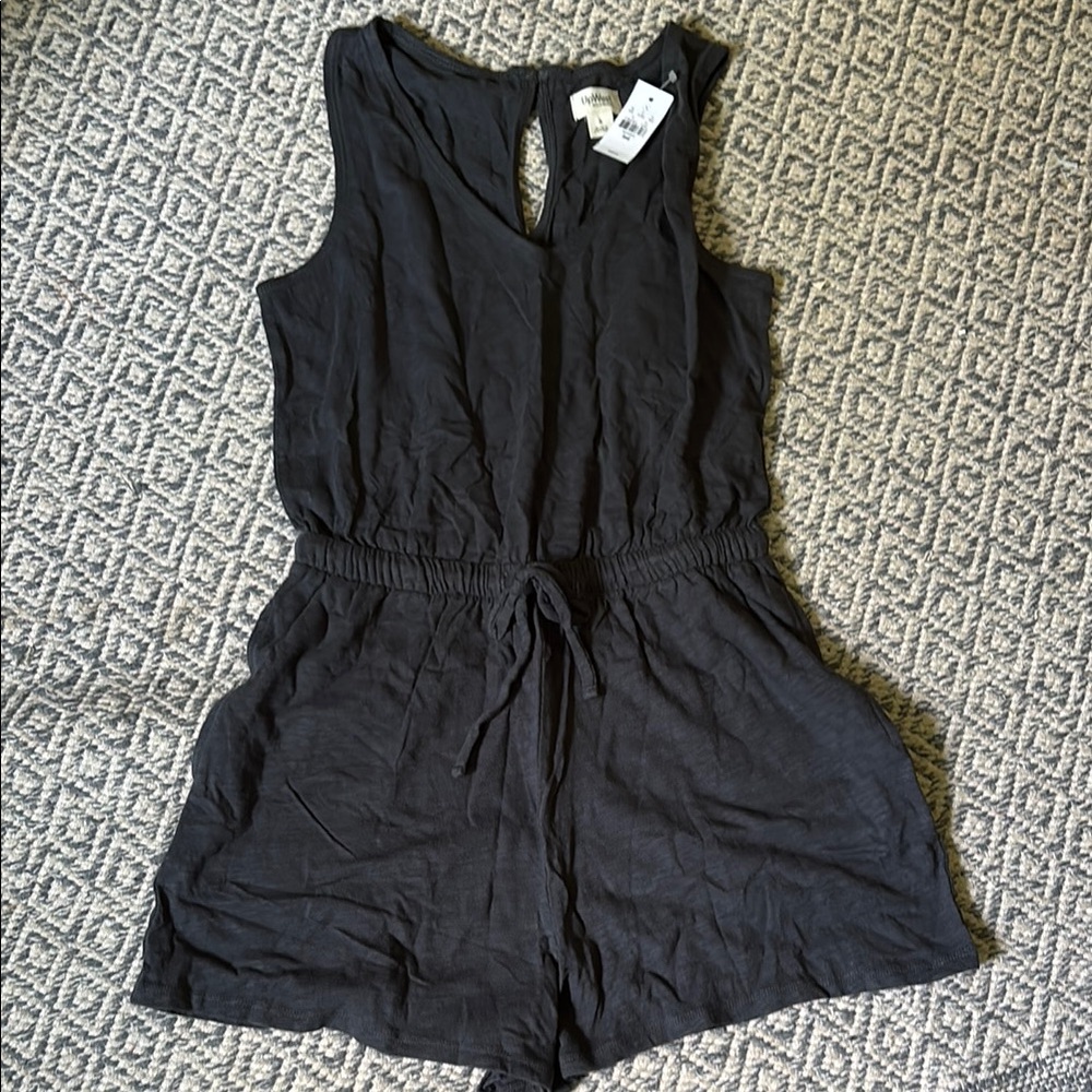 Up west dark grey romper